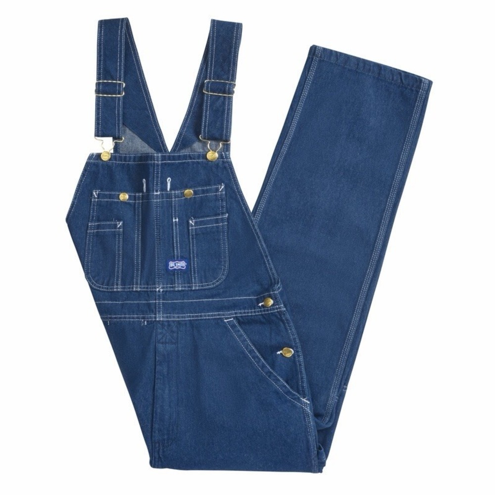 BIG SMITH® STONEWASHED DENIM BIB OVERALLS NEW 42Wx30L